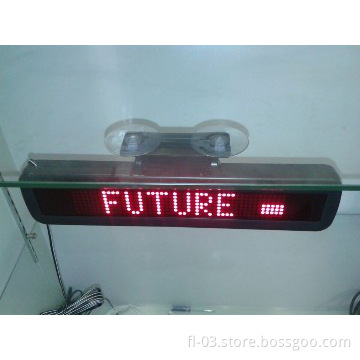 Indoor 12V 7*40dots SMD leds, plastic casing car window led signs